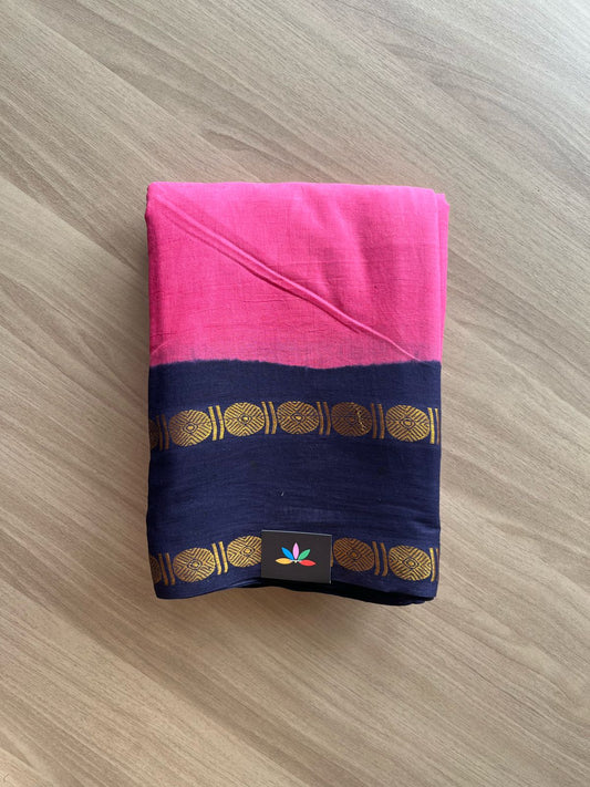 Chakra Border Design Cotton Saree -22075