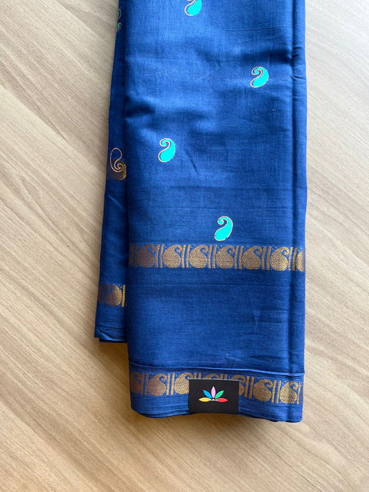 Printed Mango Butta Cotton Saree-22357