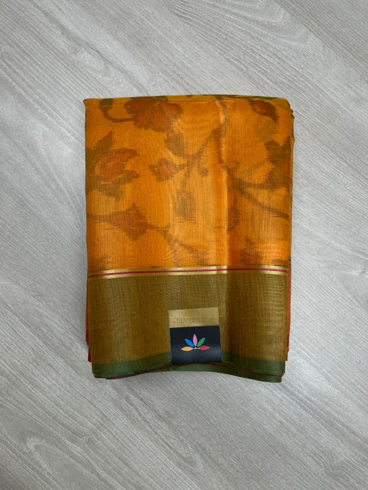 Printed Chanderi Cotton Silk Saree-23807-23808