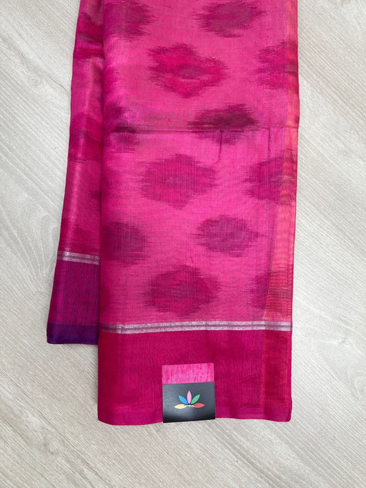 Printed Chanderi Cotton Silk Saree-23812