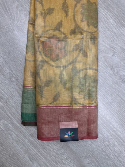 Printed Chanderi Cotton Silk Saree-23813