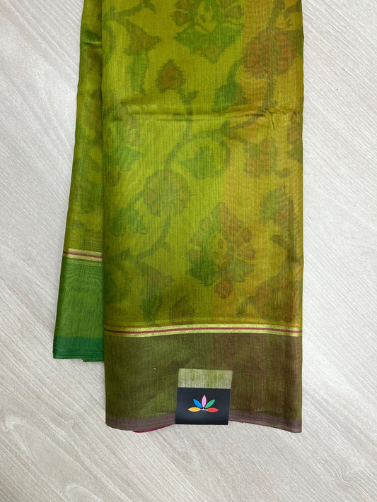 Printed Chanderi Cotton Silk Saree-23814