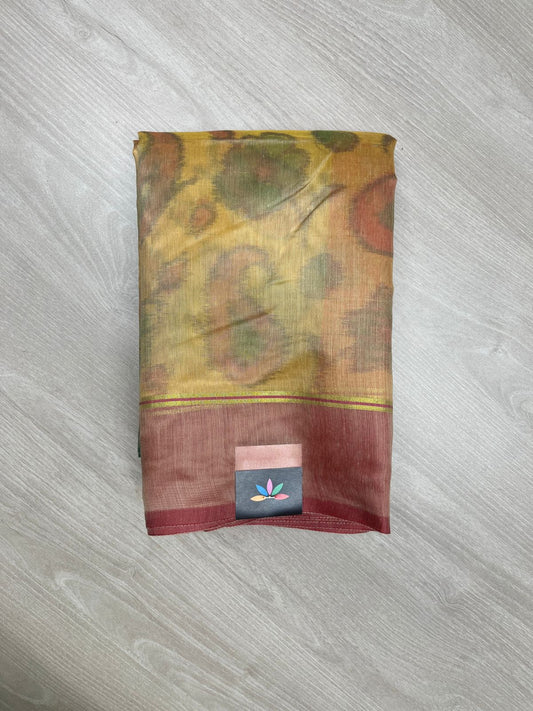 Printed Chanderi Cotton Silk Saree-23816