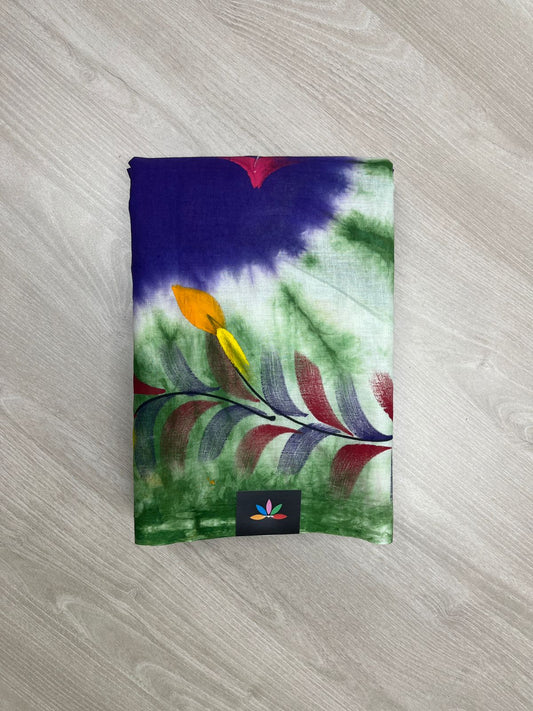Hand Brush Work Cotton Saree-23832