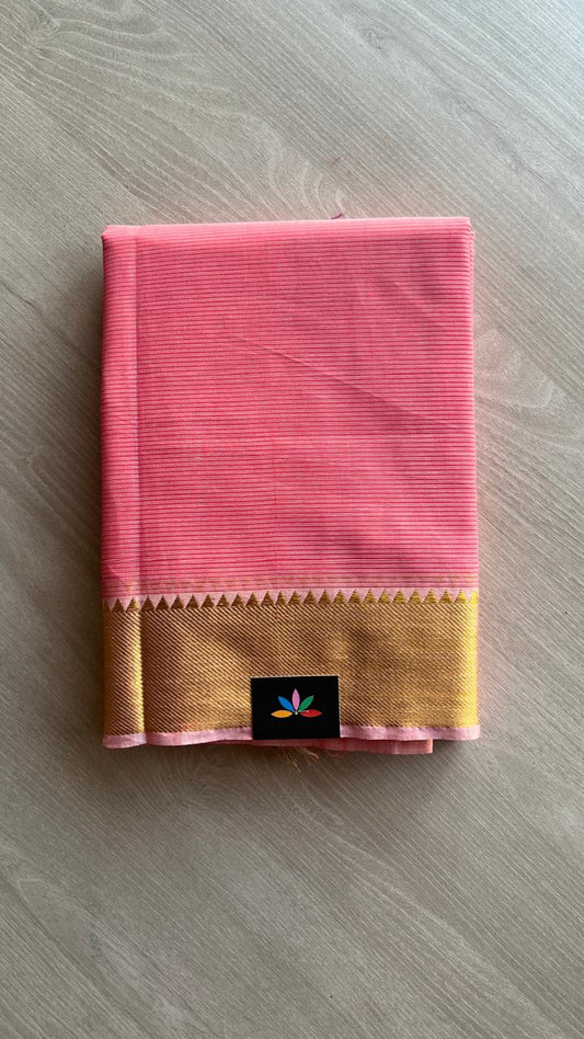 Zari Border Cotton Saree -25098