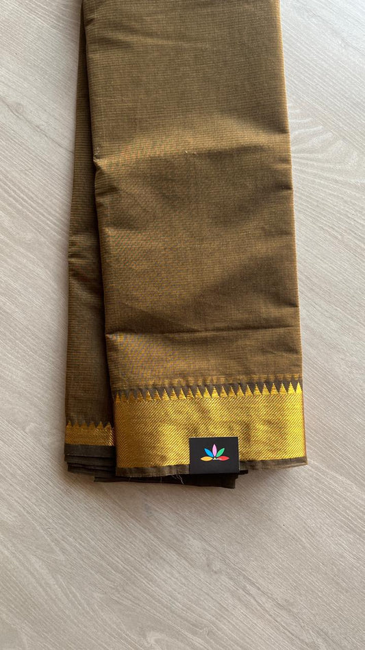 Zari Border Cotton Saree -25099