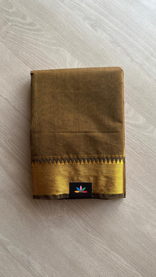 Zari Border Cotton Saree -25099