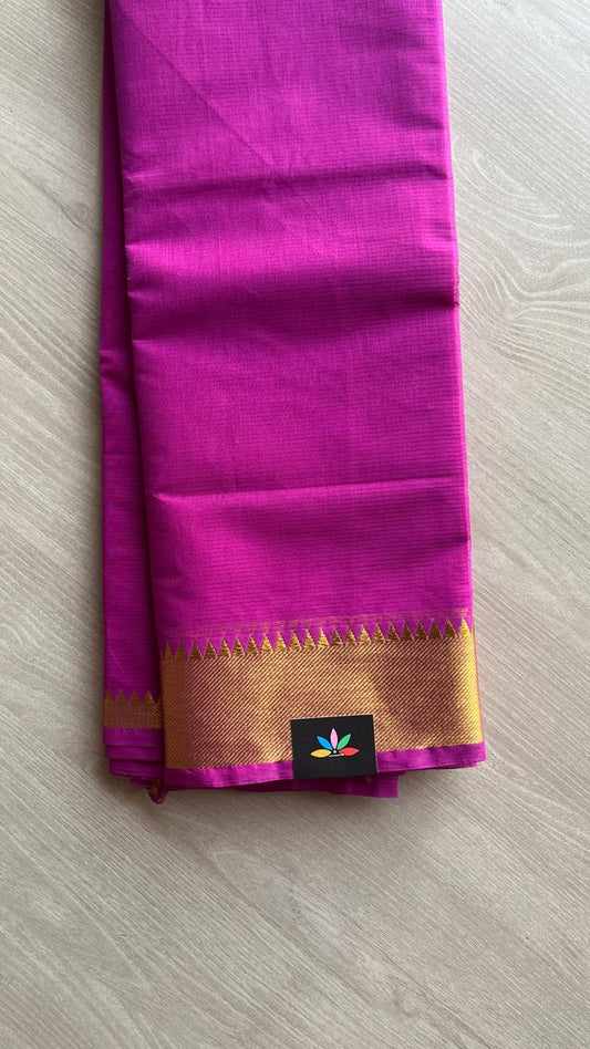 Zari Border Cotton Saree -25100