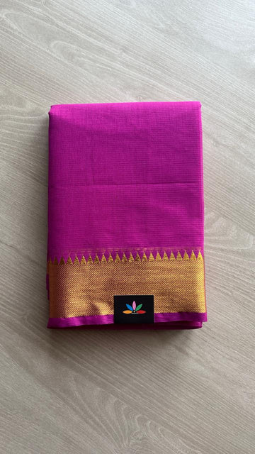 Zari Border Cotton Saree -25100