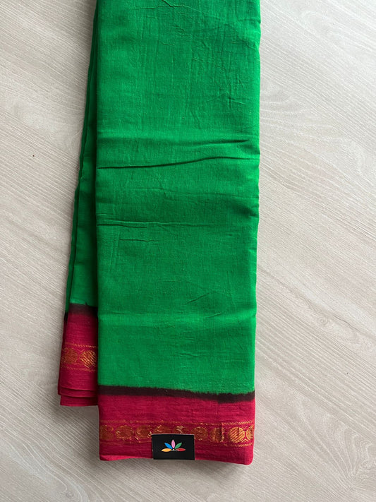 Contrast Border Cotton Saree-26434