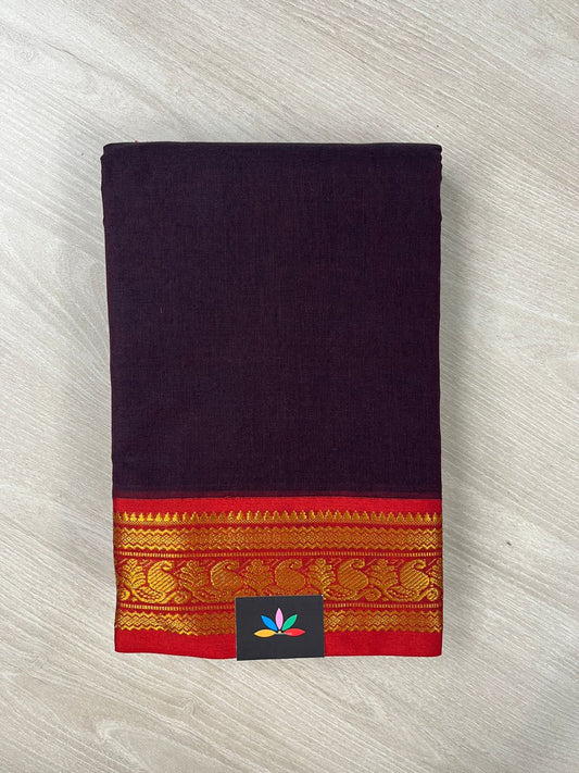 Zari Border Chettinad Cotton Saree -26443