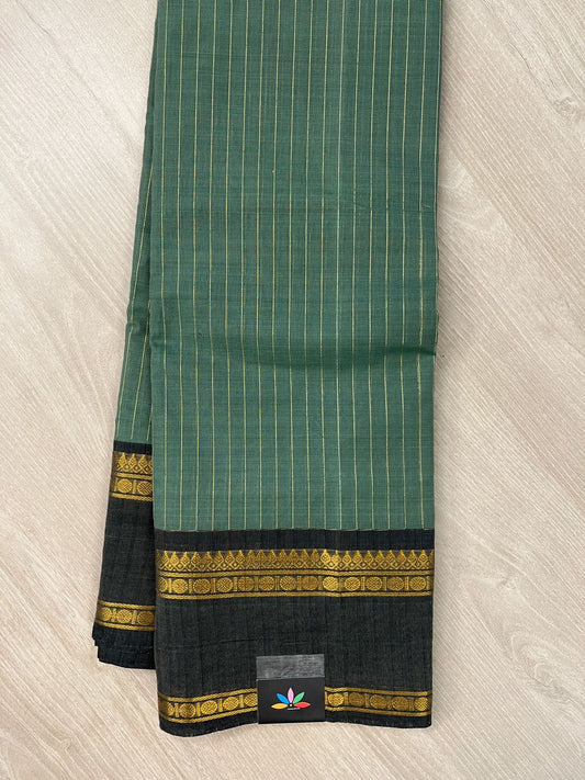 Striped Chettinad Cotton Saree - 26446