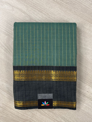 Striped Chettinad Cotton Saree - 26446
