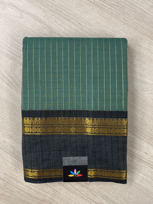 Striped Chettinad Cotton Saree - 26446