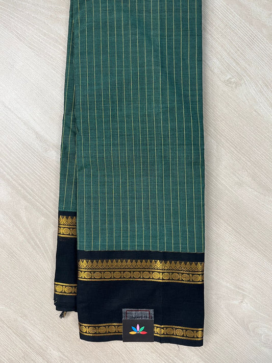 Striped Chettinad Cotton Saree - 26448