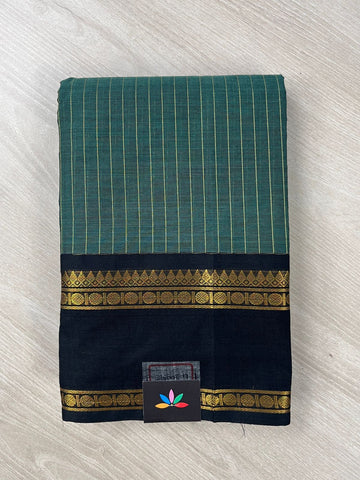 Striped Chettinad Cotton Saree - 26448