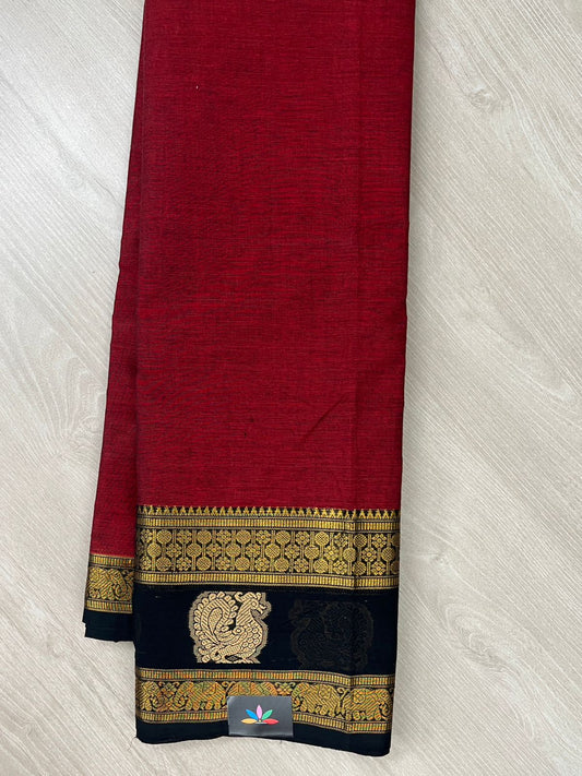 Zari Border Chettinad Cotton Saree - 26449