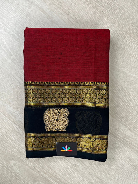 Zari Border Chettinad Cotton Saree - 26449