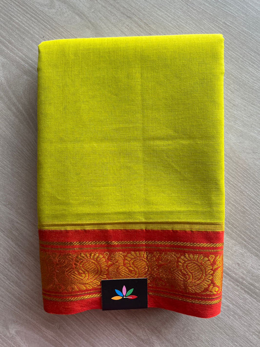 Annam Border Simple Cotton Saree -26776