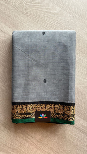 Thread Border Chettinad Cotton Saree - 25348