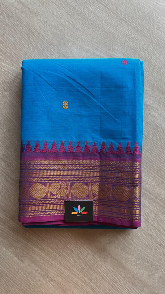 Zari Border Chettinad Cotton Saree - 25330