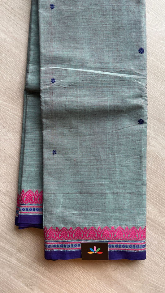 Thread Border Chettinad Cotton Saree - 25352