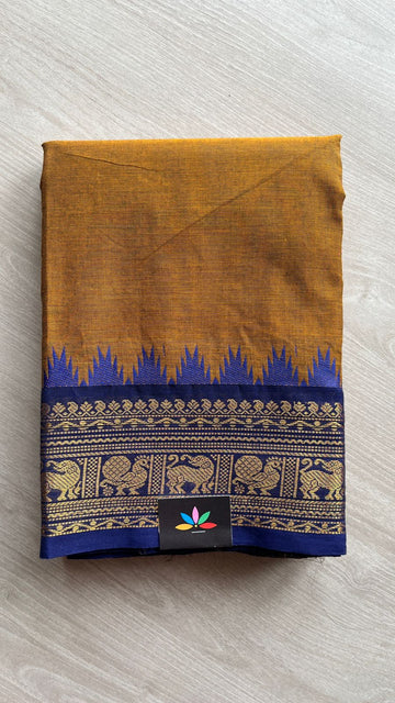 Zari Border Chettinad Cotton Saree - 25550