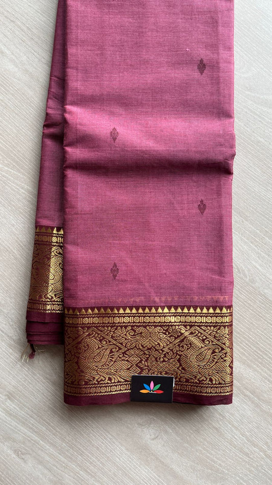 Zari Border Chettinad Cotton Saree - 25551
