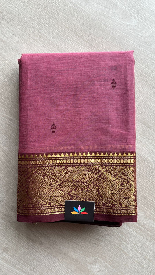 Zari Border Chettinad Cotton Saree - 25551