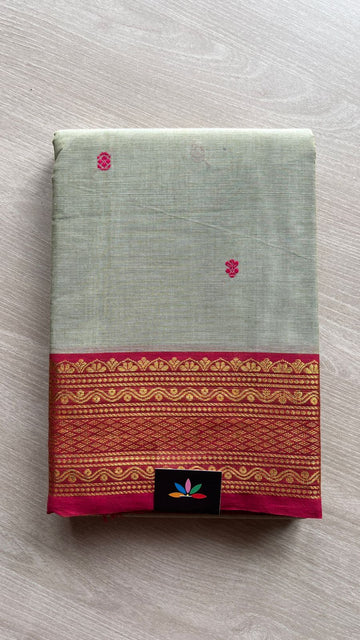 Zari Border Chettinad Cotton Saree - 25552