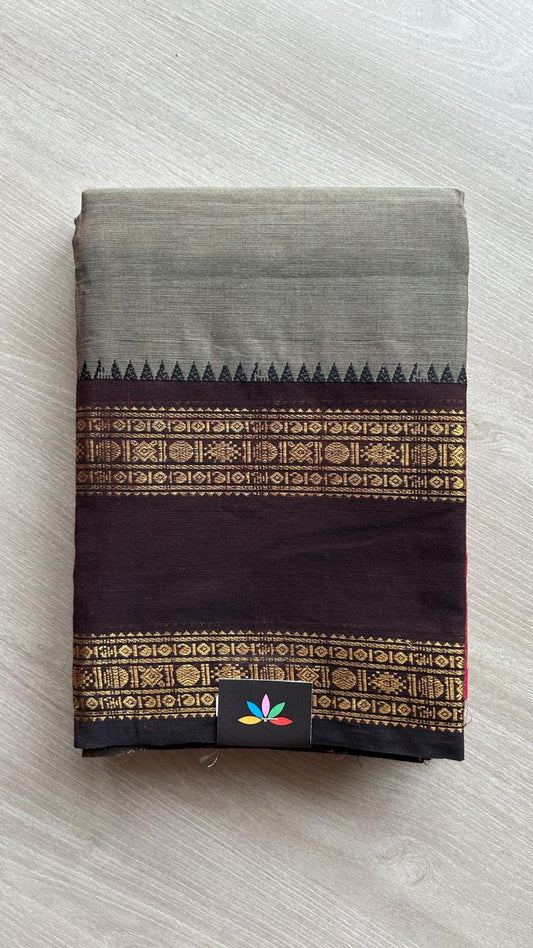 Zari Border Chettinad Cotton Saree - 25557