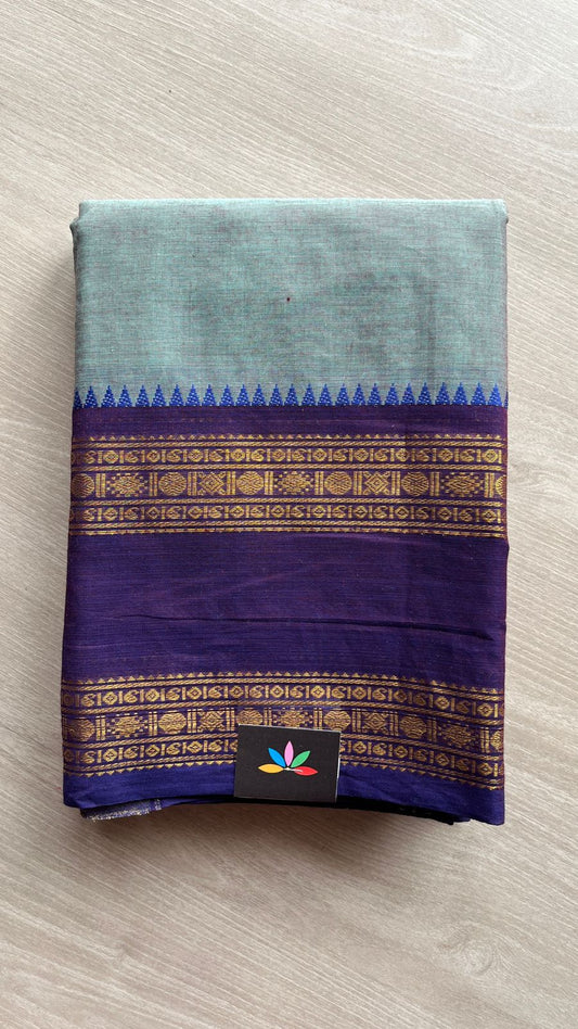 Zari Border Chettinad Cotton Saree - 25558