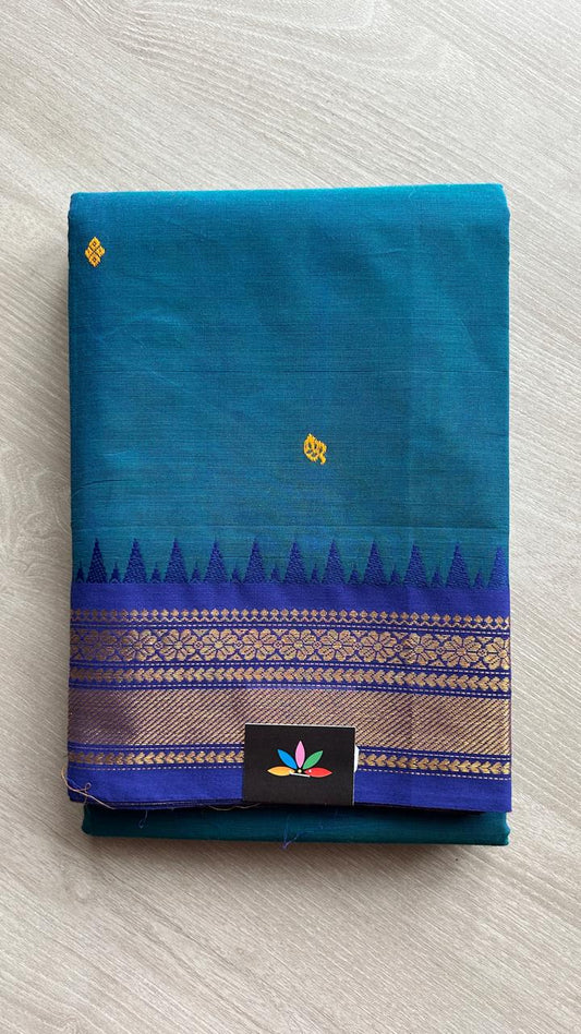 Zari Border Chettinad Cotton Saree - 25561