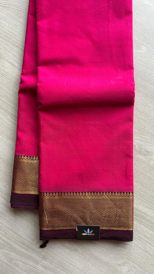 Zari Border Chettinad Cotton Saree - 25569