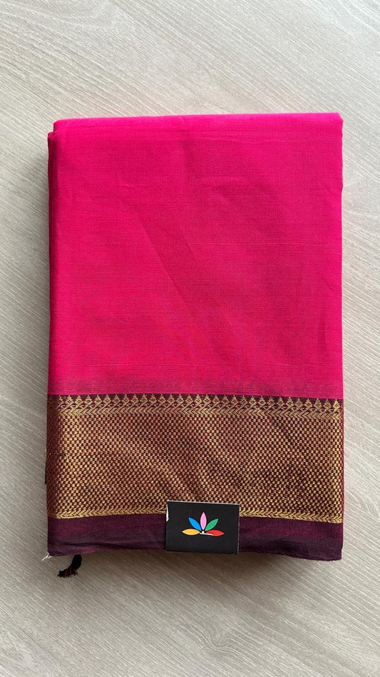 Zari Border Chettinad Cotton Saree - 25569