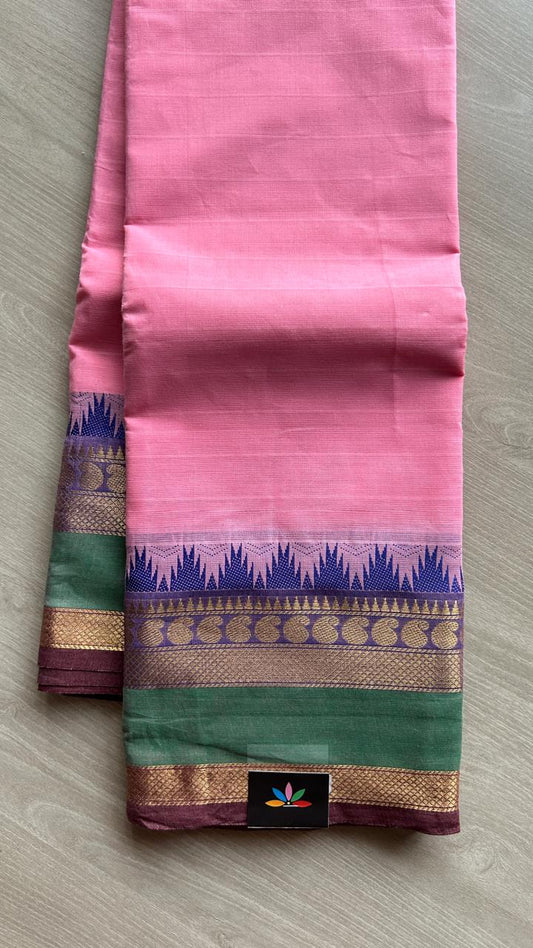 Zari Border Chettinad Cotton Saree -25568