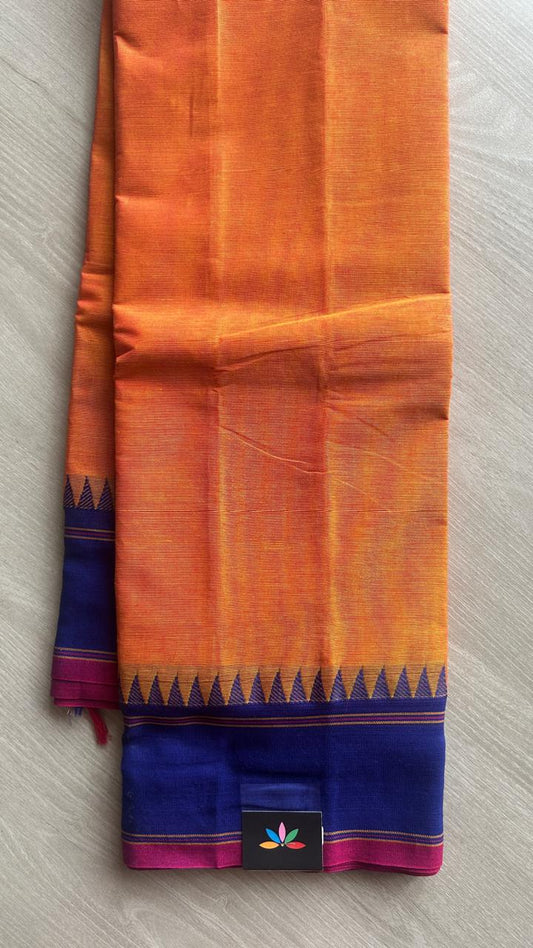 Temple Border Chettinad Cotton Saree -25570