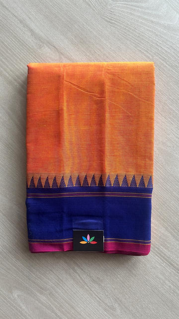 Temple Border Chettinad Cotton Saree -25570