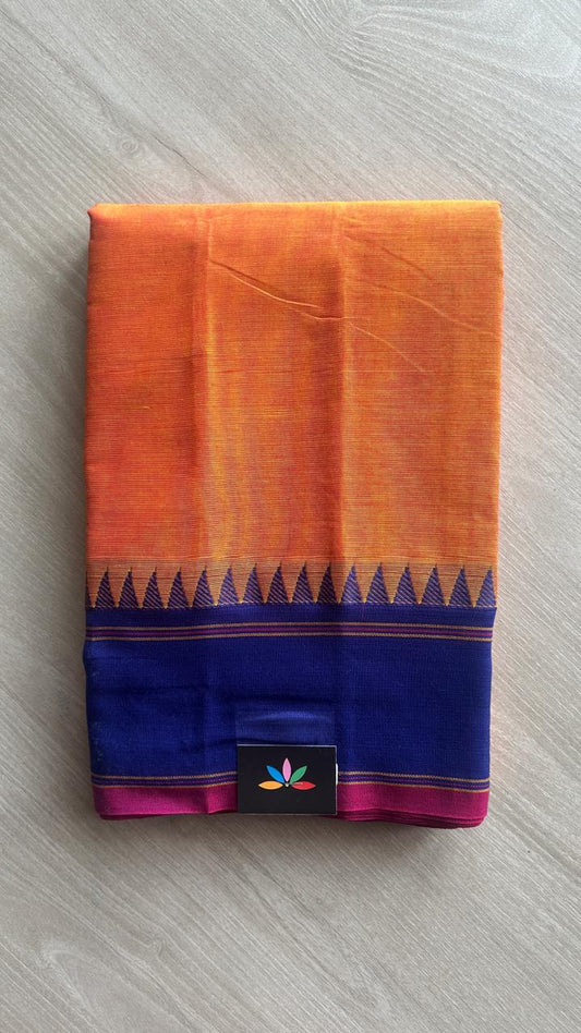 Temple Border Chettinad Cotton Saree -25570