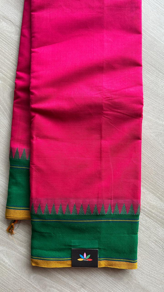 Temple Border Chettinad Cotton Saree -25573