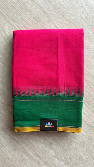 Temple Border Chettinad Cotton Saree -25573