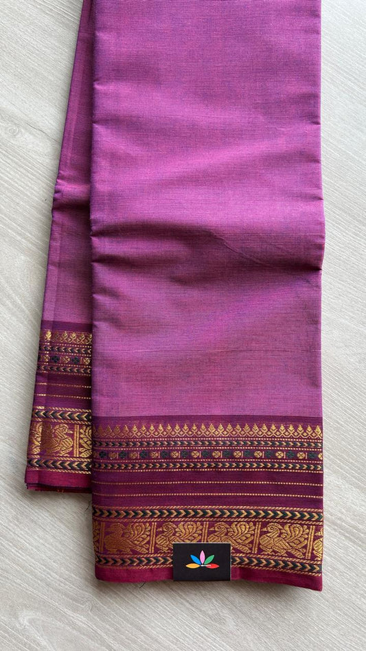 Zari Border Chettinad Cotton Saree -25604