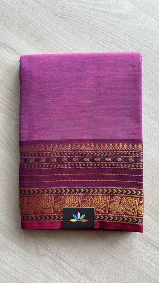 Zari Border Chettinad Cotton Saree -25604