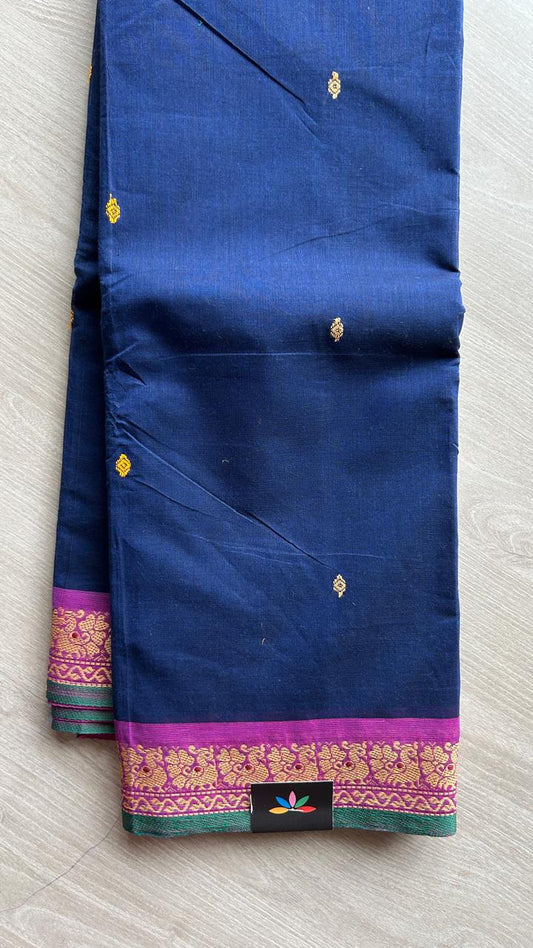 Thread Border Chettinad Cotton Saree - 25583