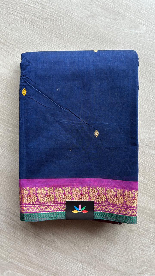 Thread Border Chettinad Cotton Saree - 25583