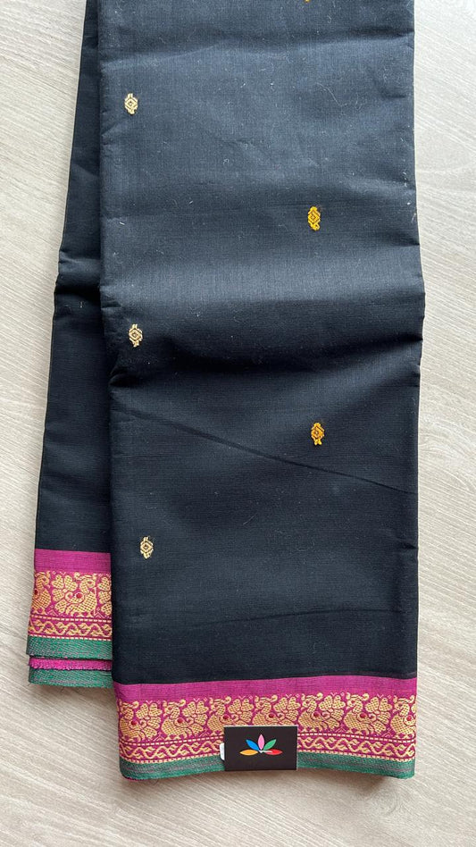 Thread Border Chettinad Cotton Saree - 25584