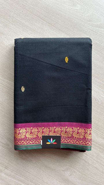 Thread Border Chettinad Cotton Saree - 25584