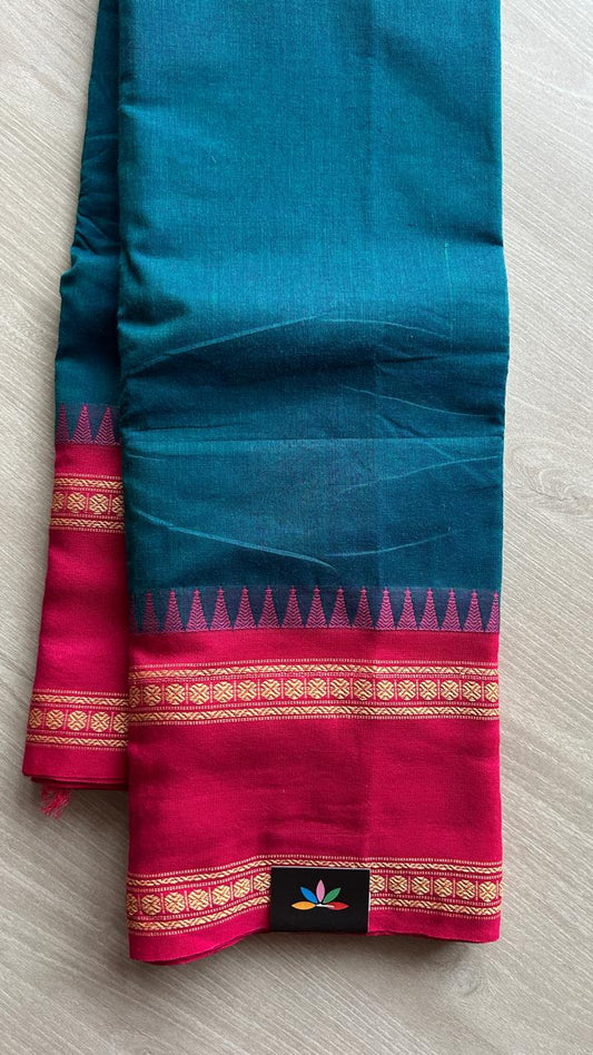 Thread Border Chettinad Cotton Saree - 25590