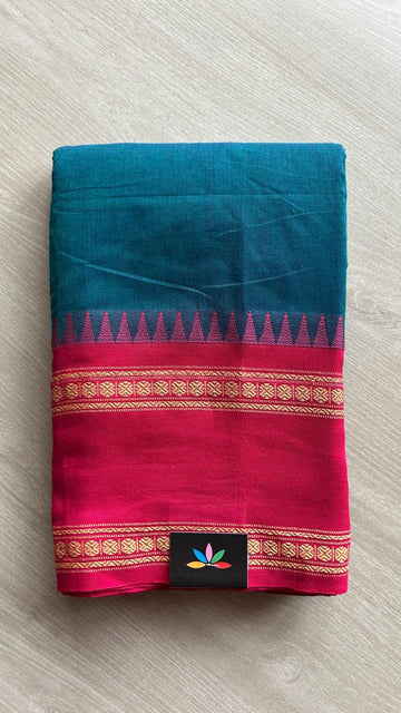 Thread Border Chettinad Cotton Saree - 25590