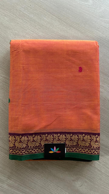Thread Border Chettinad Cotton Saree - 25587